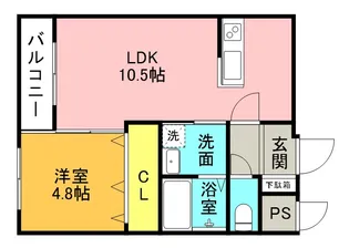 Born1214【1階】の間取り