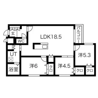 ZABO HILLS IDAIMAE【3階】の間取り