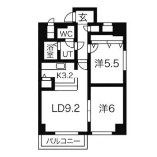 センタービル913【3階】の間取り