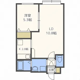 グランメールらいらっく【2階】の間取り