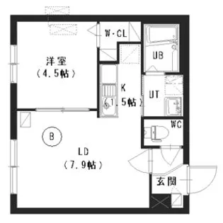 ラピスブラオ二十四軒【3階】の間取り