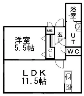 グランメールアイン【3階】の間取り