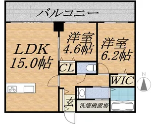 スペチアーレ伏見【502号室】の間取り