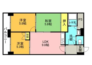 GRAMERCY SAPPORO【702号室】の間取り