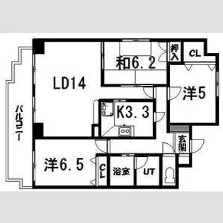 ポラリス伏見【2階】の間取り