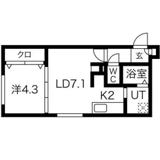 M’S GARDEN S17(エムズガーデンS17)(A棟)【2階】の間取り