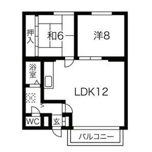 リバーサイドヴィラ山鼻【3階】の間取り