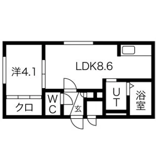 SHANTI山鼻【1階】の間取り