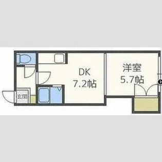 デベックス澄川47【101号室】の間取り