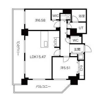 パシフィックタワー札幌【29階】の間取り