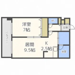 三和マンション(サンワマンション)【4階】の間取り