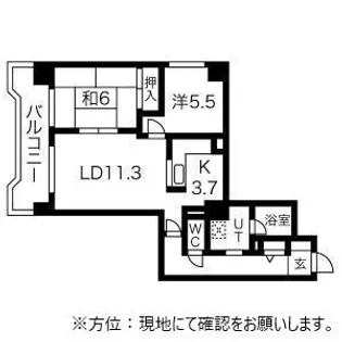 アジエステート大通西プラザ【0906号室】の間取り