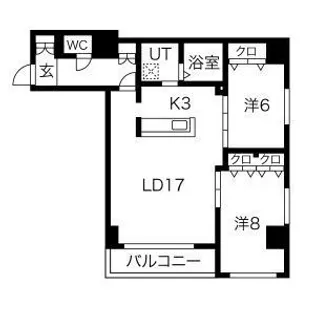 北海道札幌市中央区北四条西12丁目【マンション】の間取り