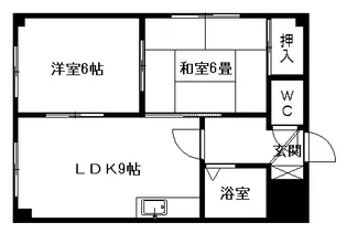 ラフォーレ桑園【4階】の間取り