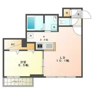 PLAZA緑丘【205号室】の間取り