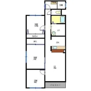 サウス15【00303号室】の間取り