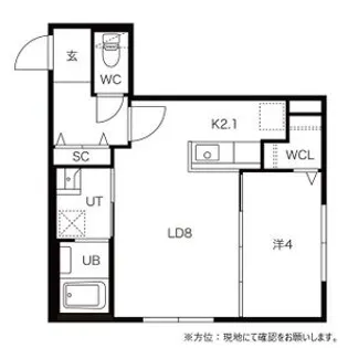 CAVIAR56(キャビア56)【0106号室】の間取り