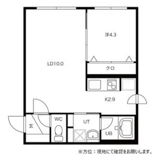 CASTLE(キャッスル)【4階】の間取り