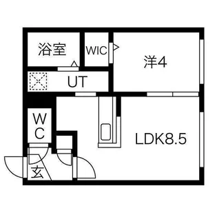 フォレスタ琴似【2階】の間取り