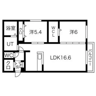 TSUKISAMU GROOVE【205P3号室】の間取り