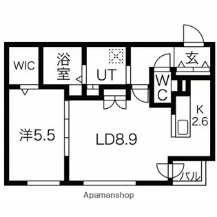 北海道札幌市中央区大通西14丁目【マンション】の間取り