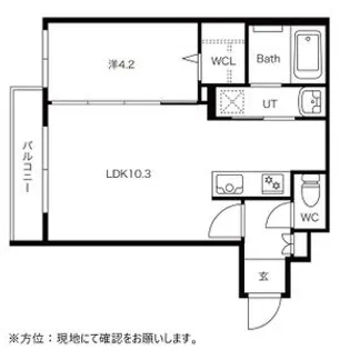 フォレスタ月寒東【4階】の間取り
