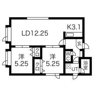 ステラガーデン山鼻【3階】の間取り