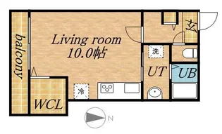 北海道札幌市中央区大通西15丁目【アパート】の間取り