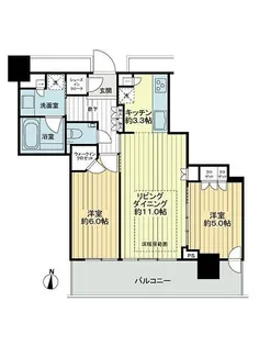 北海道札幌市中央区南二条西3丁目【マンション】の間取り