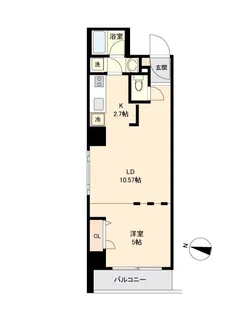 CITY SPIRE南3条【4階】の間取り