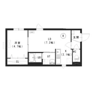 Pilina豊平 (ピリナトヨヒラ)【4階】の間取り