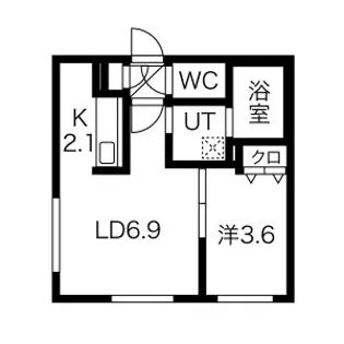 GRANDEE桑園(グランディー桑園)【4階】の間取り