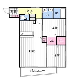 アビタシオン【305号室】の間取り