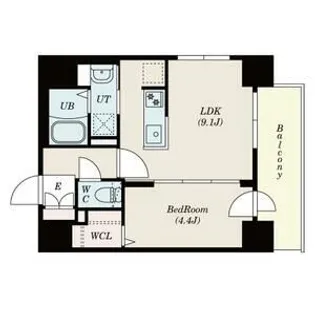 プライマル札幌桑園【5階】の間取り