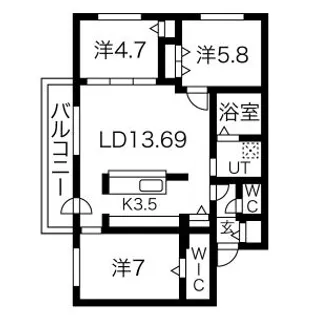 LAYLA27(レイラ27)【5階】の間取り