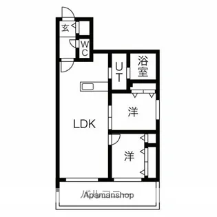 北海道札幌市中央区伏見2丁目【マンション】の間取り