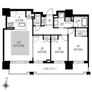 パークホームズ円山表参道【4階】の間取り