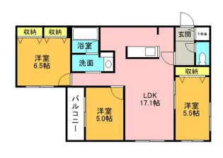 北海道札幌市中央区南十条西16丁目【マンション】の間取り
