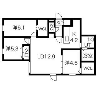 LIVEASE YAMANOTE(リヴィースヤマノテ)【1032号室】の間取り