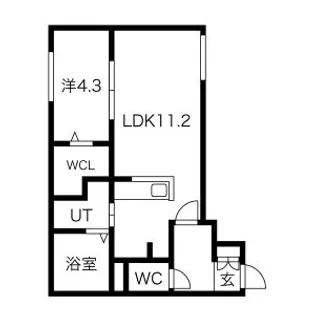 L/R YAMAHANA【3階】の間取り