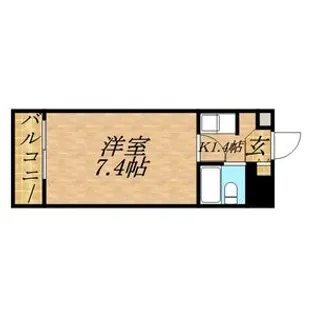 ニューライフ大通弐番館【607号室】の間取り