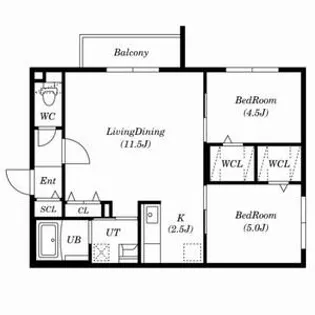 Solaie deux(ソライエ ドゥ)【3階】の間取り