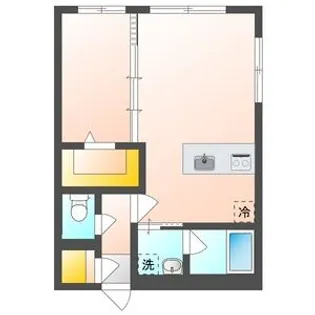 カレラ学園前【2階】の間取り