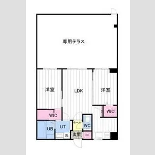 ONE YAMAHANA【1-H号室】の間取り