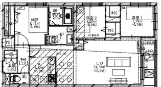 アルファスクエア円山北2条【00402号室】の間取り