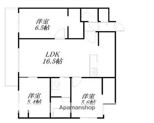 ZABO HILLS 発寒中央【4階】の間取り