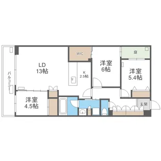 SーRESIDENCE南円山BLAZE【105号室】の間取り