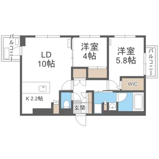 SーRESIDENCE南円山BLAZE【102号室】の間取り