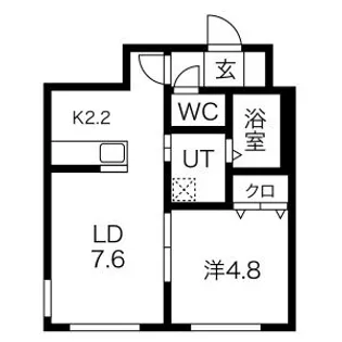 ストラダーレ【2階】の間取り