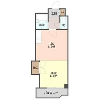 円山北町ハイム【805号室】の間取り